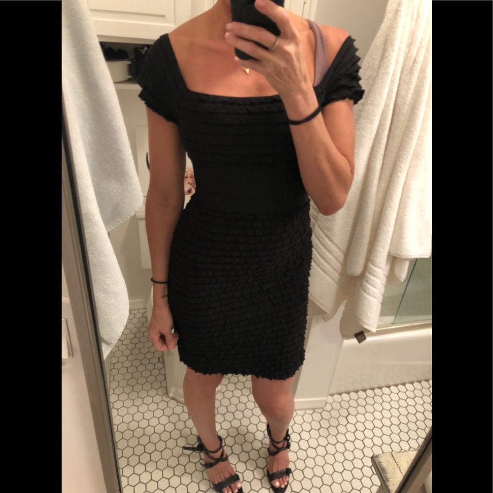 Max Studio Black Cocktail Dress size Med EUC